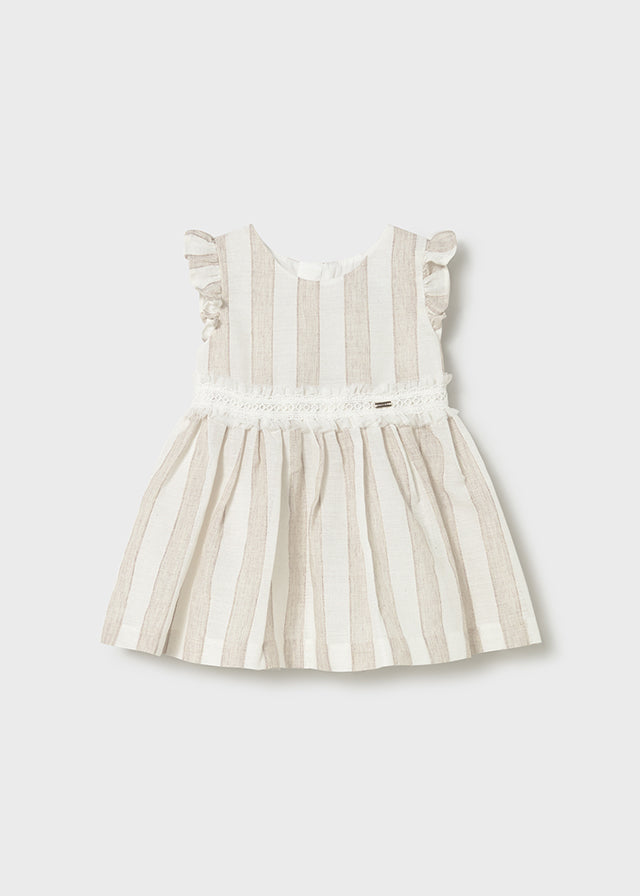 Vestido faixa listrada - mayoral - Baby menina - SS26-1904