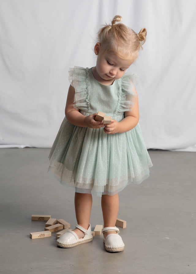 Vestido tule c/ faixa cabelo - mayoral - Baby menina - SS26-1905