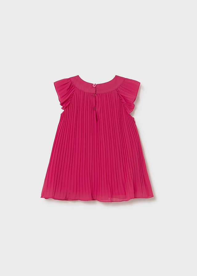Vestido plissado - mayoral - Baby menina - SS26-1913