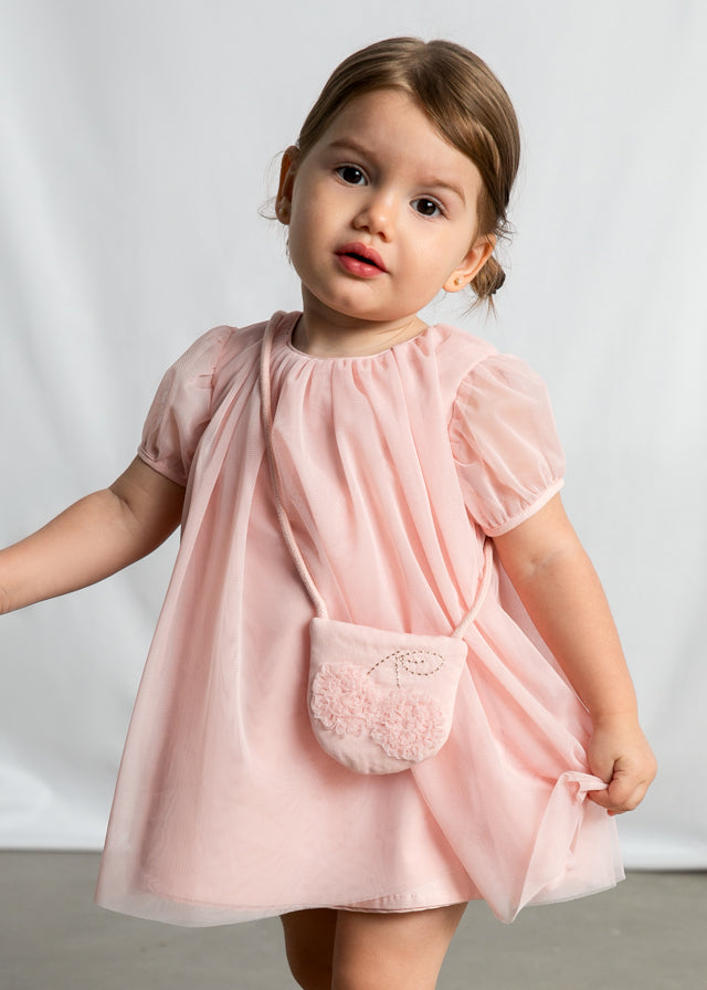 Vestido de tule com bolsa - mayoral - Baby menina - SS26-1917