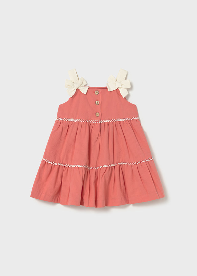 Vestido c/ laços e botões - mayoral - Baby menina - SS26-1924