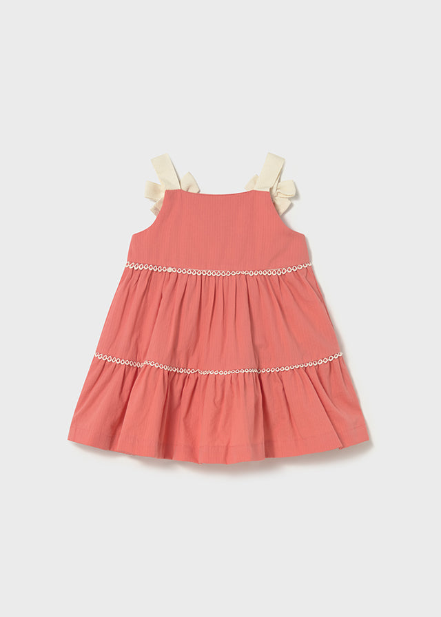 Vestido c/ laços e botões - mayoral - Baby menina - SS26-1924