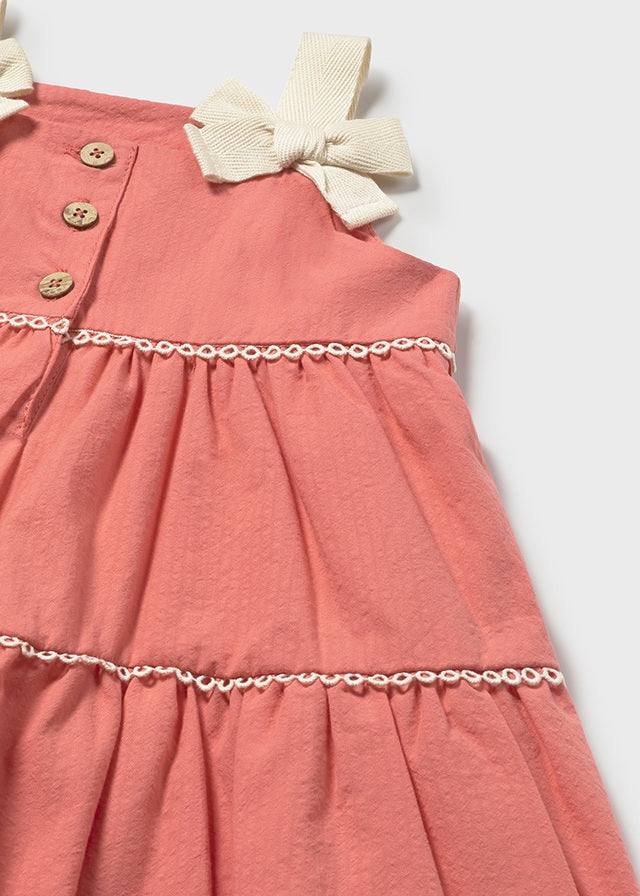 Vestido c/ laços e botões - mayoral - Baby menina - SS26-1924