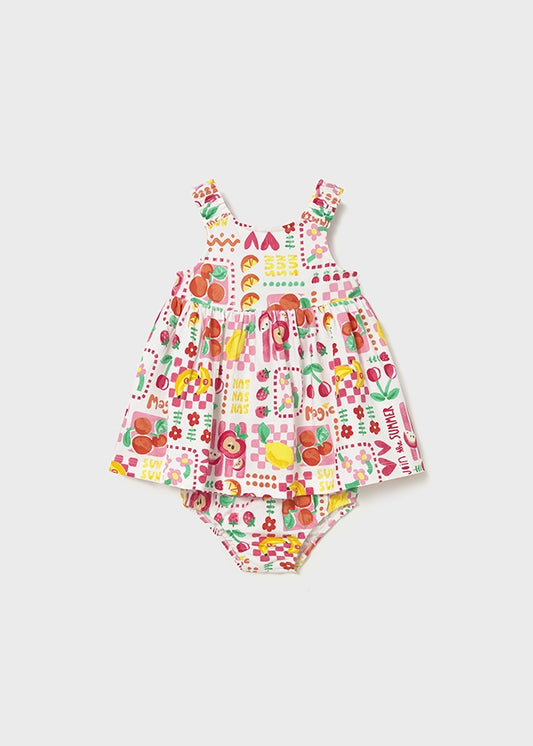 Vestido estampado c/ cuequita - mayoral - Baby menina - SS26-1927
