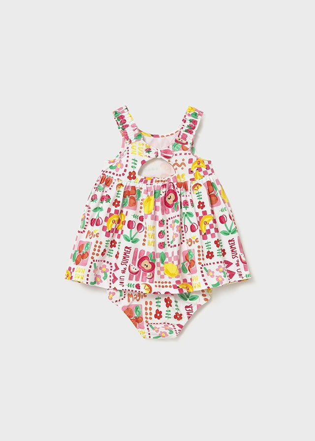 Vestido estampado c/ cuequita - mayoral - Baby menina - SS26-1927