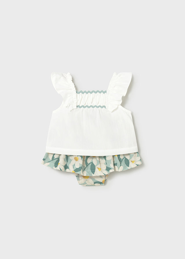 Conj.bermuda saia estampada - mayoral - Baby menina - SS26-1932
