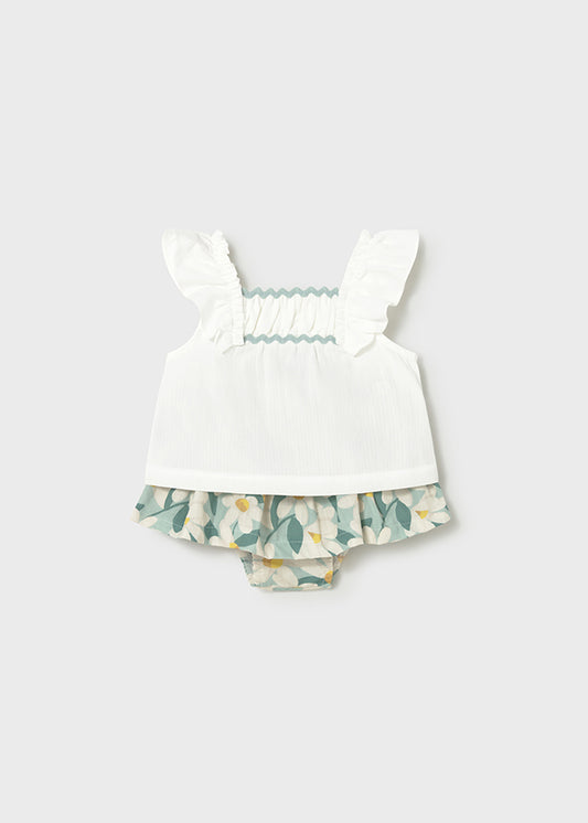 Conj.bermuda saia estampada - mayoral - Baby menina - SS26-1932