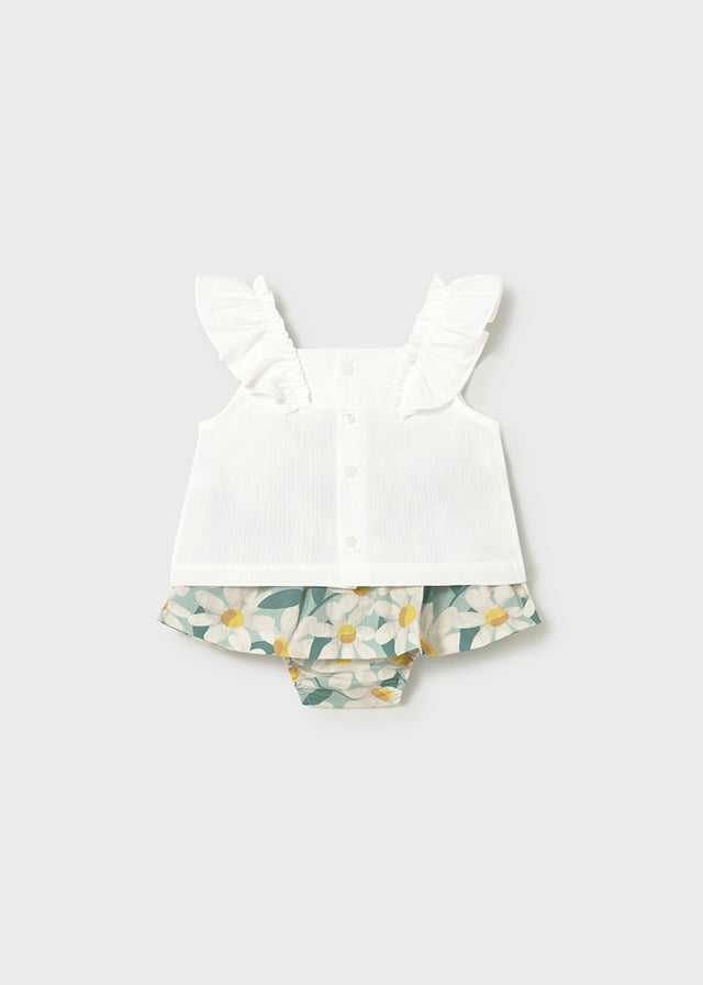 Conj.bermuda saia estampada - mayoral - Baby menina - SS26-1932