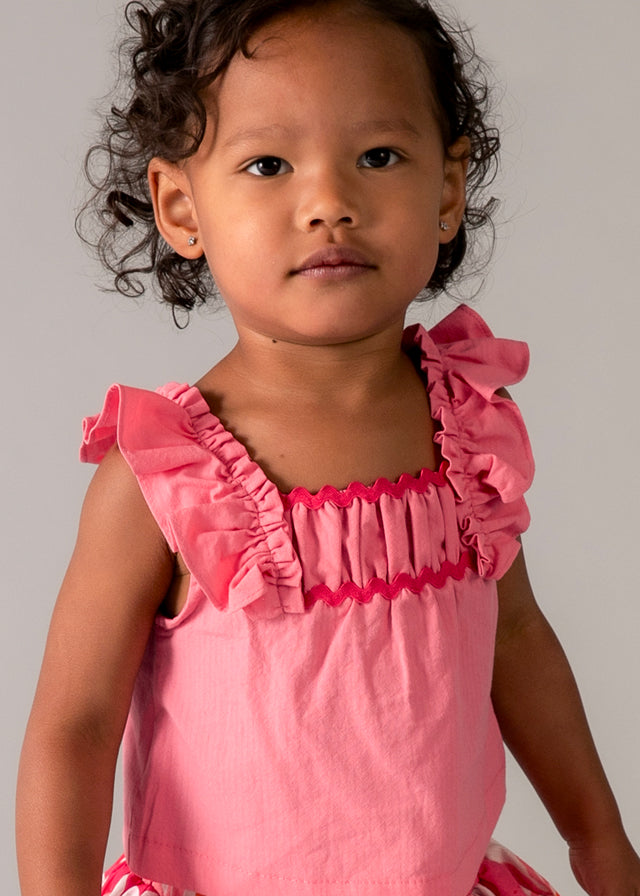 Conj.bermuda saia estampada - mayoral - Baby menina - SS26-1932
