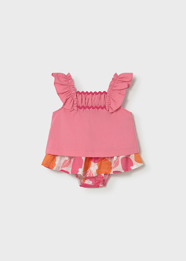 Conj.bermuda saia estampada - mayoral - Baby menina - SS26-1932