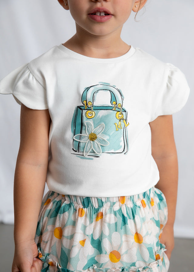 Camiseta manga curta - mayoral - Mini Menina - SS26-3002
