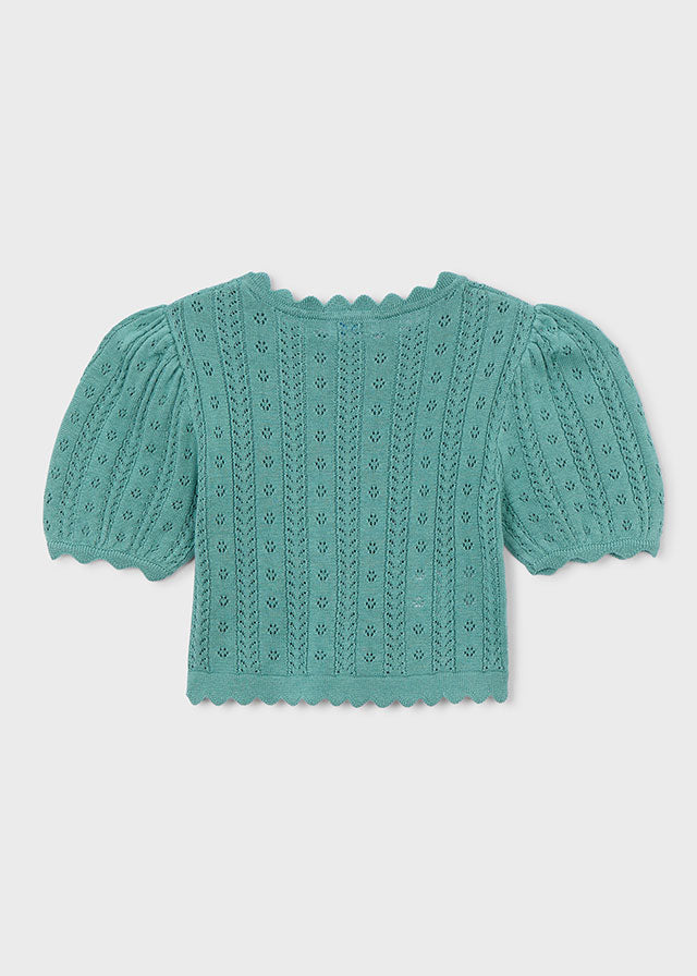 Blusa m/c tricot - mayoral - Mini Menina - SS26-3003