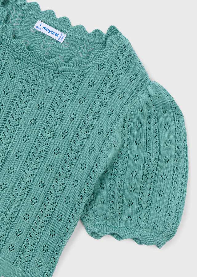 Blusa m/c tricot - mayoral - Mini Menina - SS26-3003