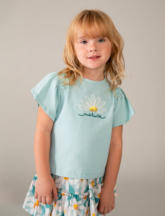 Camiseta manga curta - mayoral - Mini Menina - SS26-3004