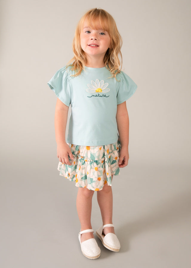 Camiseta manga curta - mayoral - Mini Menina - SS26-3004