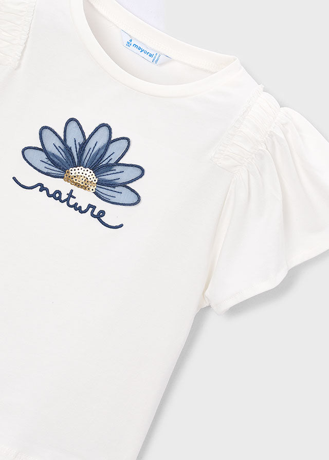 Camiseta manga curta - mayoral - Mini Menina - SS26-3004