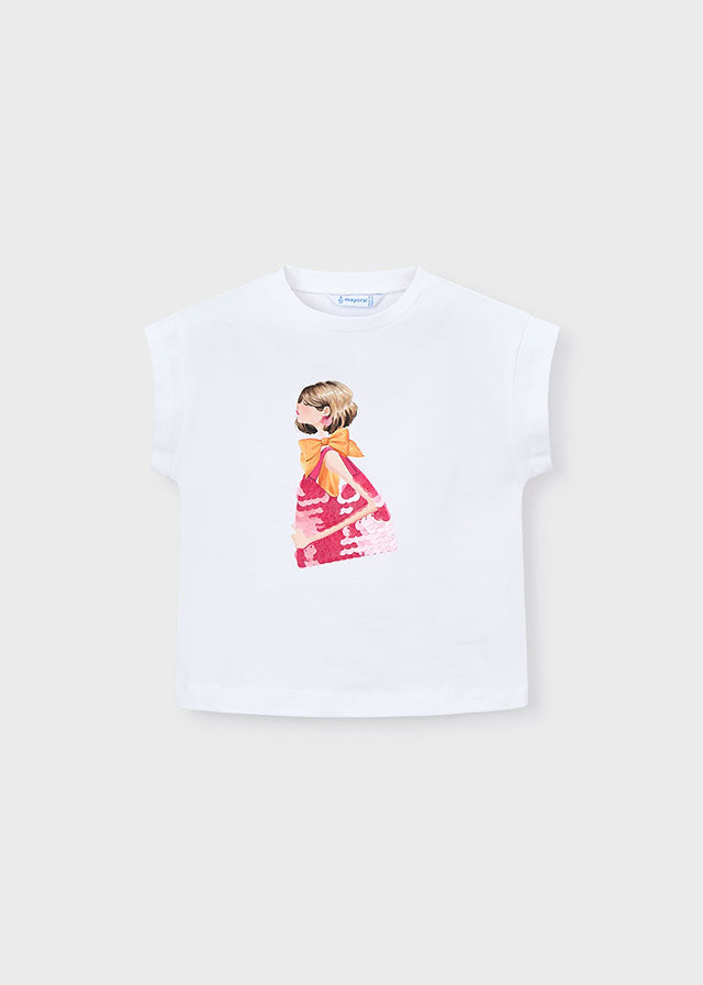 Camiseta manga curta - mayoral - Mini Menina - SS26-3005