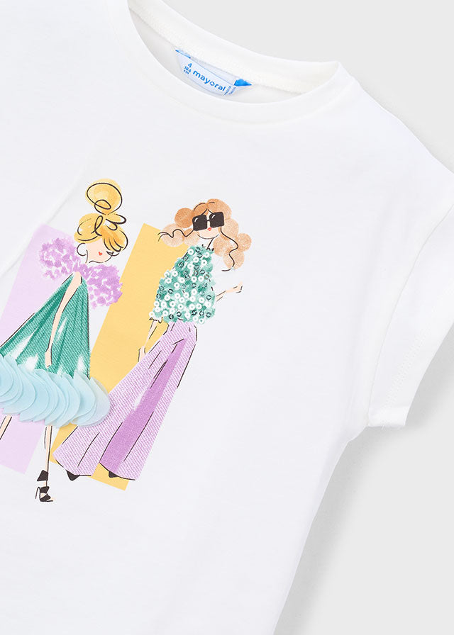 Camiseta manga curta - mayoral - Mini Menina - SS26-3005