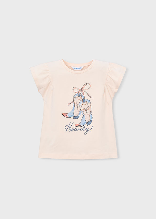 Camiseta manga curta - mayoral - Mini Menina - SS26-3007