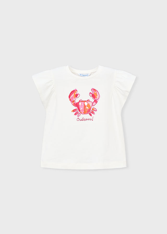 Camiseta manga curta - mayoral - Mini Menina - SS26-3007