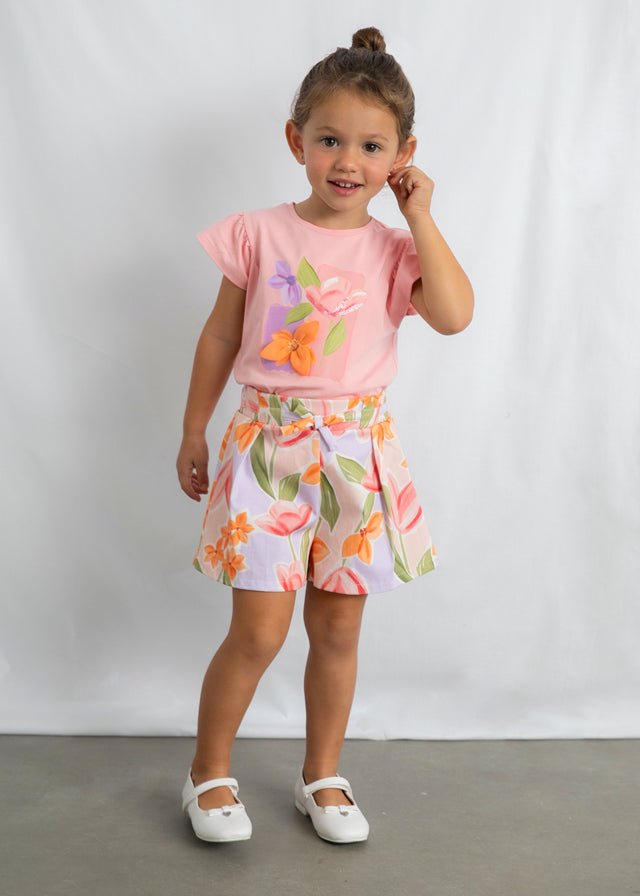 Camiseta manga curta - mayoral - Mini Menina - SS26-3007