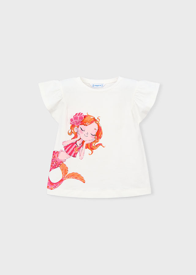 Camiseta manga curta - mayoral - Mini Menina - SS26-3007