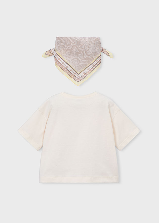 Camiseta m/curta lenço - mayoral - Mini Menina - SS26-3009
