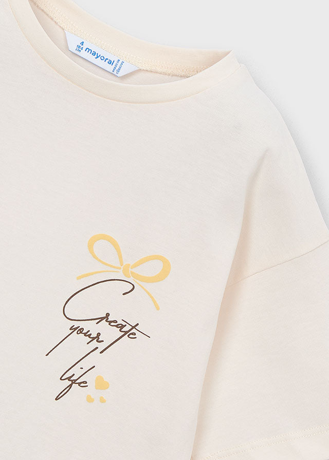 Camiseta m/curta lenço - mayoral - Mini Menina - SS26-3009