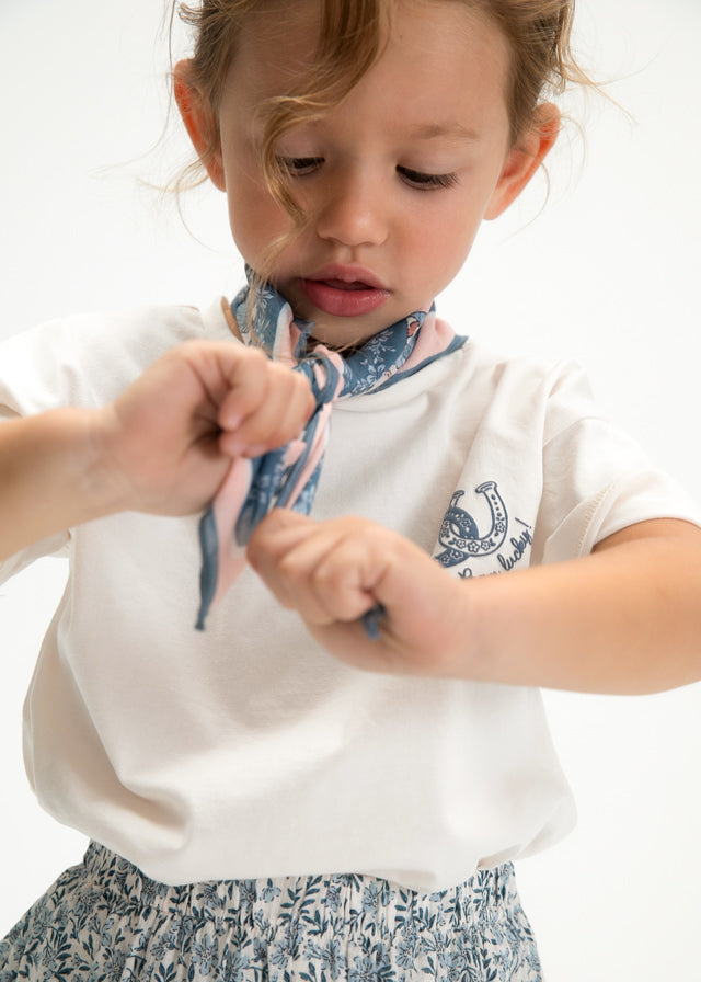 Camiseta m/curta lenço - mayoral - Mini Menina - SS26-3009