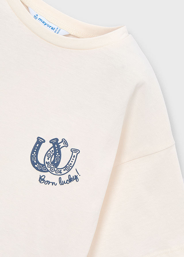 Camiseta m/curta lenço - mayoral - Mini Menina - SS26-3009