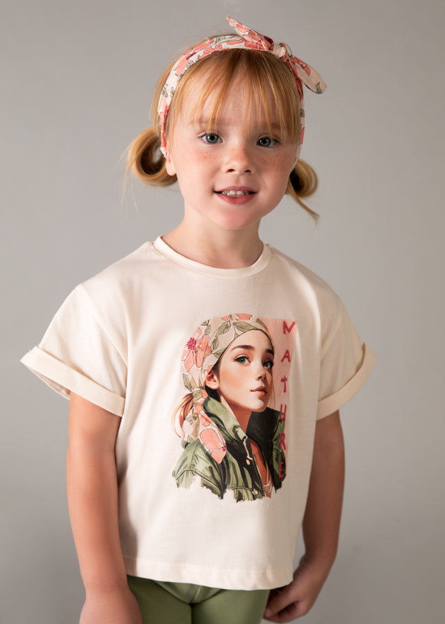 T´shirt risca - mayoral - Mini Menina - SS26-3010