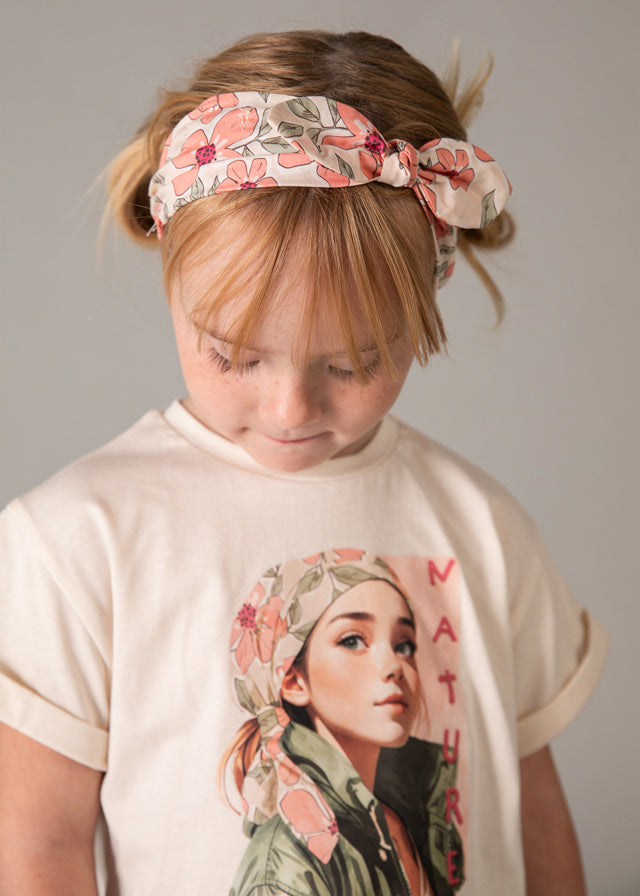 T´shirt risca - mayoral - Mini Menina - SS26-3010