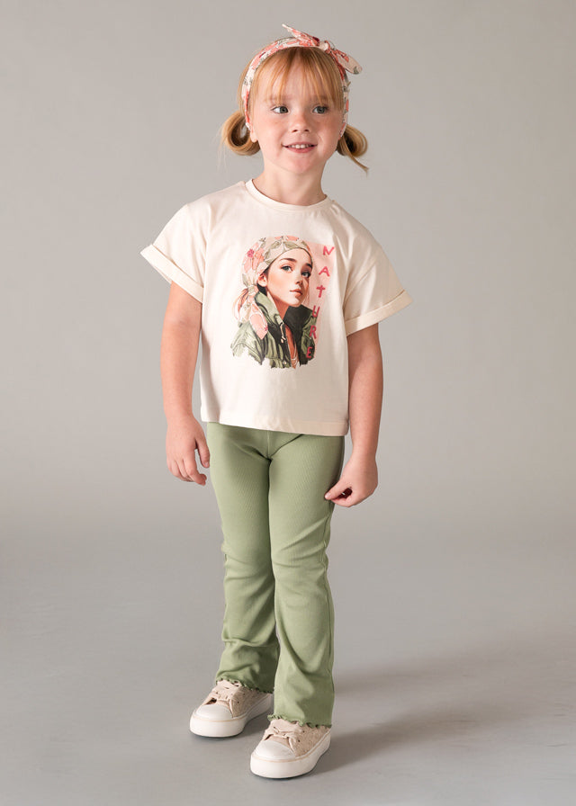 T´shirt risca - mayoral - Mini Menina - SS26-3010