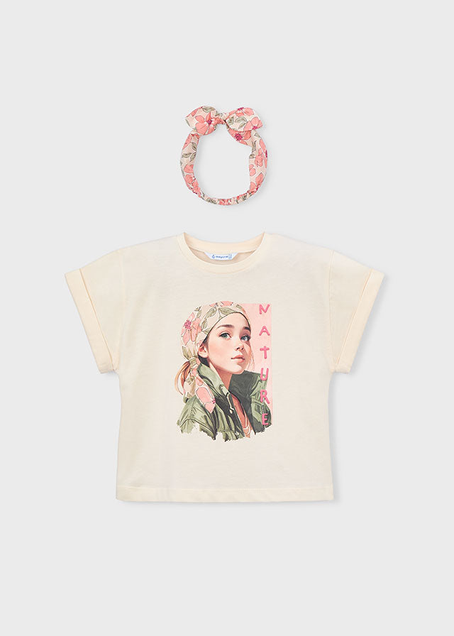 T´shirt risca - mayoral - Mini Menina - SS26-3010