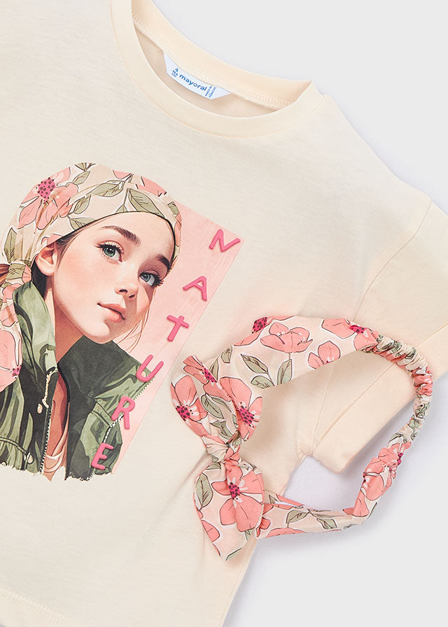 T´shirt risca - mayoral - Mini Menina - SS26-3010