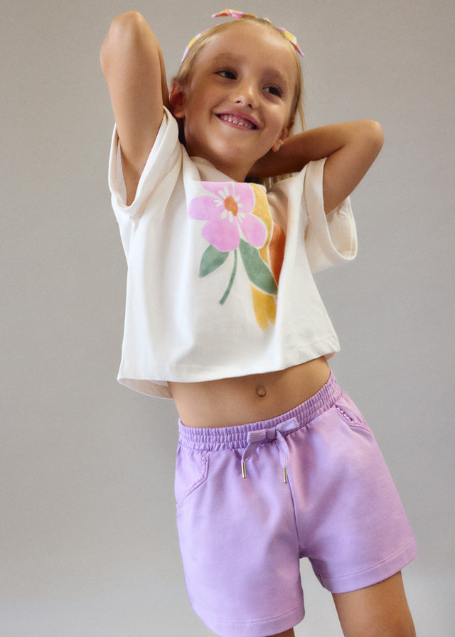 T´shirt risca - mayoral - Mini Menina - SS26-3010