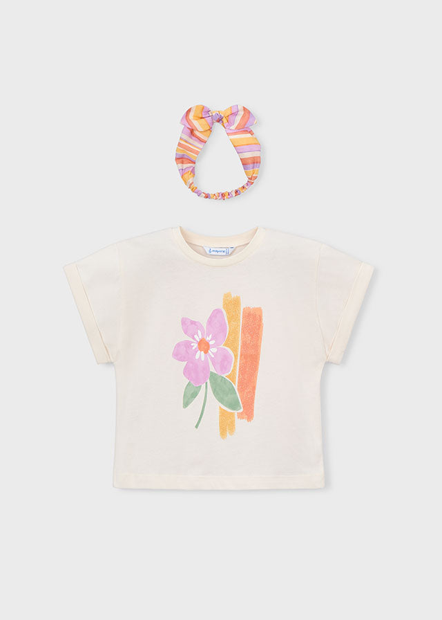 T´shirt risca - mayoral - Mini Menina - SS26-3010