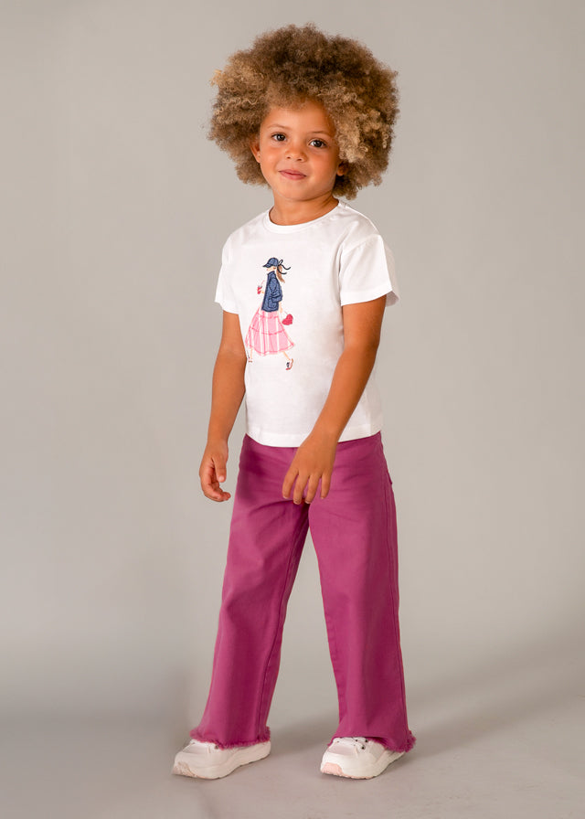 Camiseta manga curta - mayoral - Mini Menina - SS26-3011