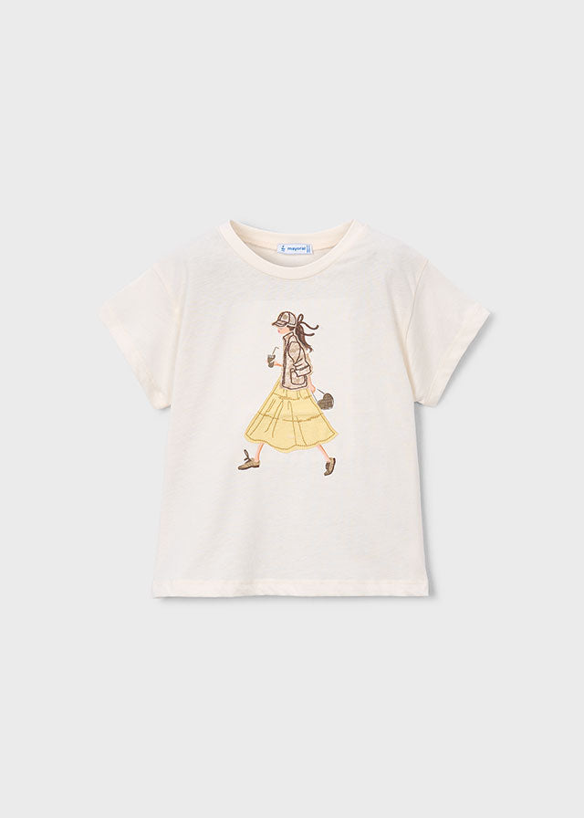 Camiseta manga curta - mayoral - Mini Menina - SS26-3011