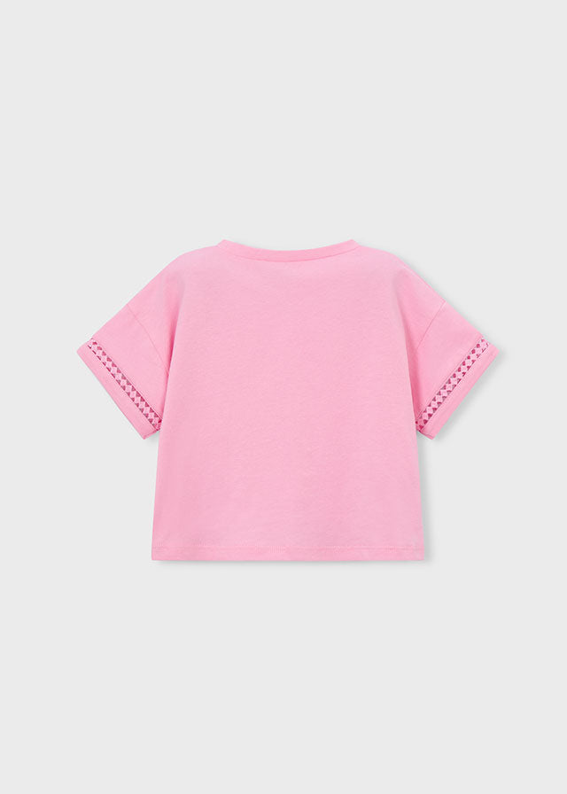 camiseta m/curta nó - mayoral - Mini Menina - SS26-3012