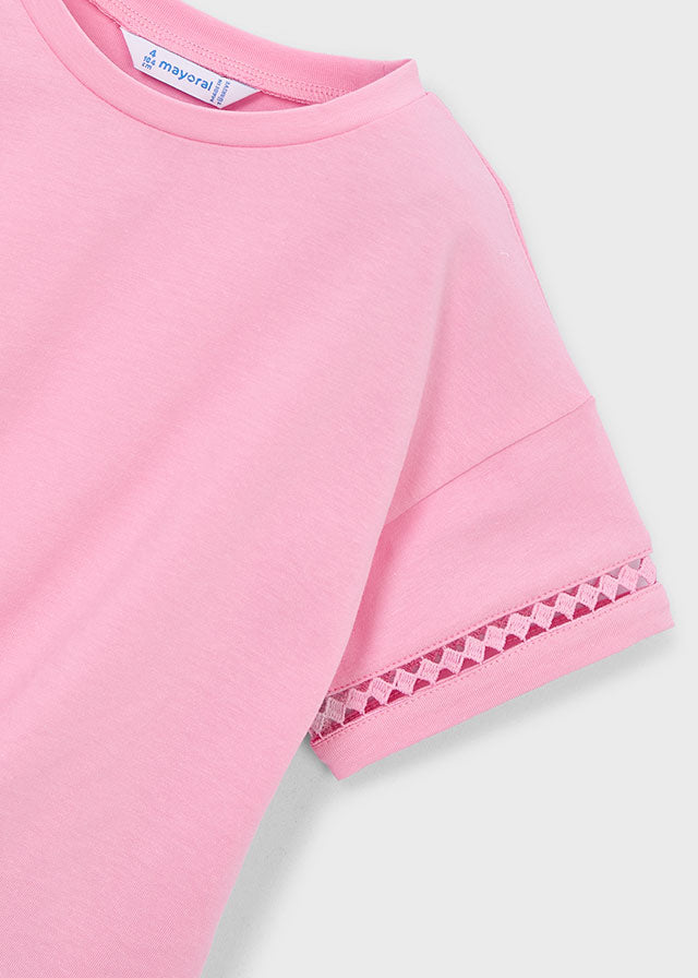 camiseta m/curta nó - mayoral - Mini Menina - SS26-3012