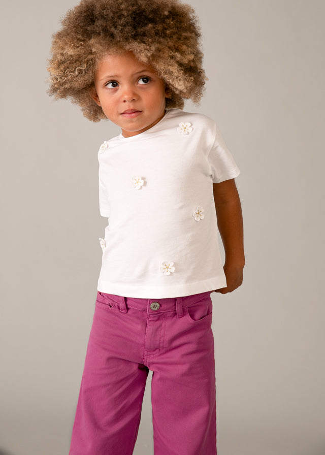 Camiseta aplicações - mayoral - Mini Menina - SS26-3013