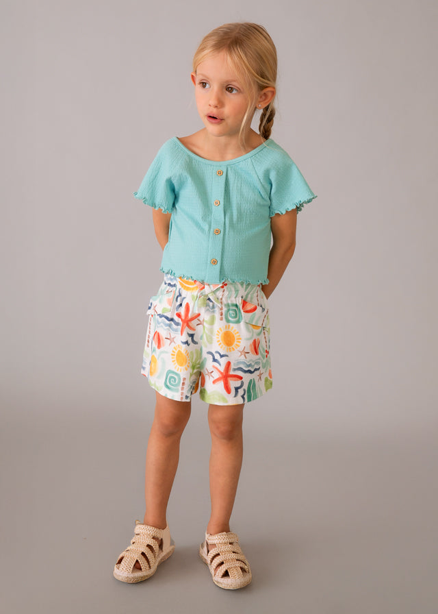 Camiseta manga curta - mayoral - Mini Menina - SS26-3014
