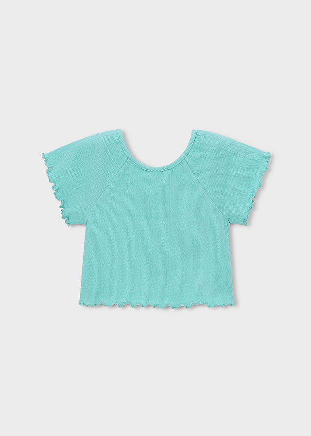 Camiseta manga curta - mayoral - Mini Menina - SS26-3014