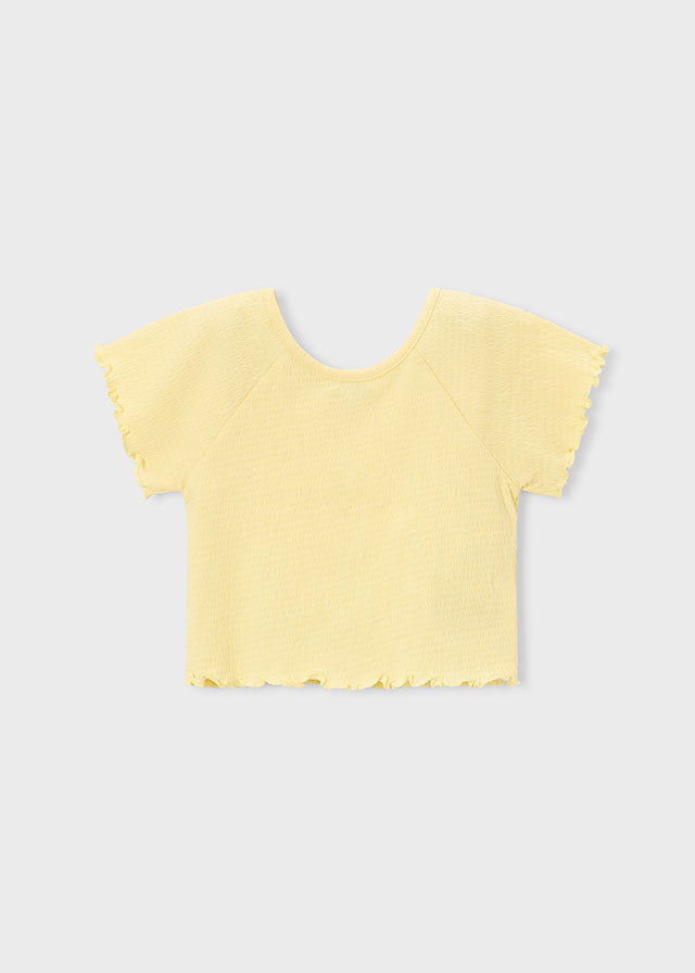 Camiseta manga curta - mayoral - Mini Menina - SS26-3014