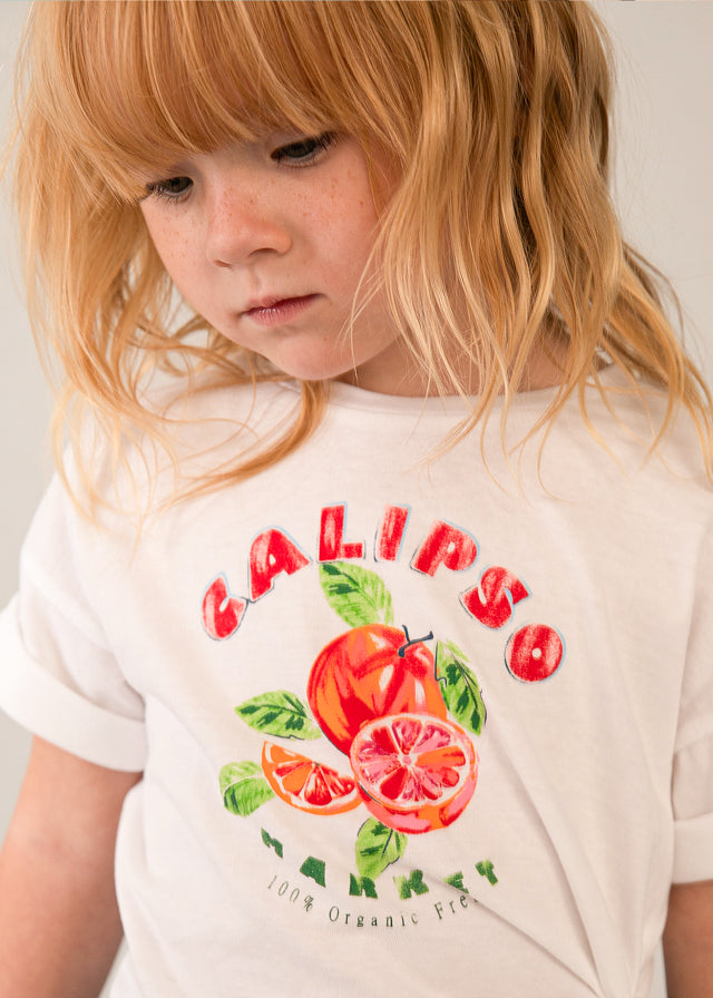 Camiseta manga curta - mayoral - Mini Menina - SS26-3016