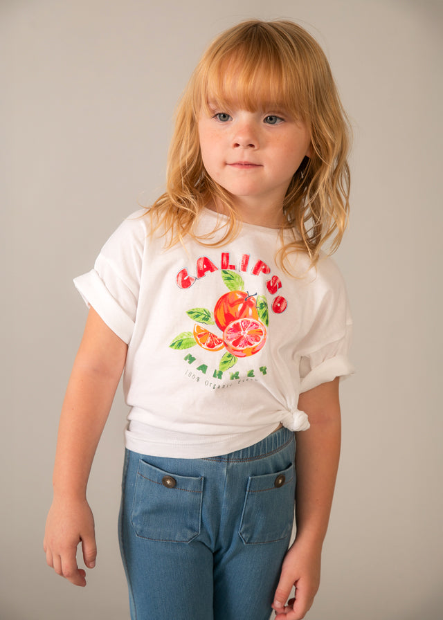 Camiseta manga curta - mayoral - Mini Menina - SS26-3016