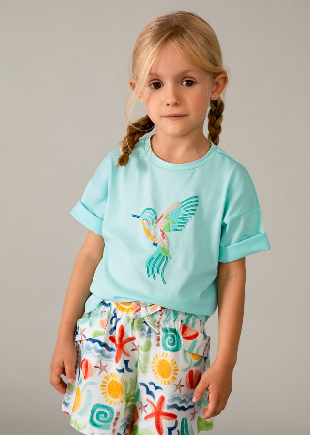 Camiseta manga curta - mayoral - Mini Menina - SS26-3016