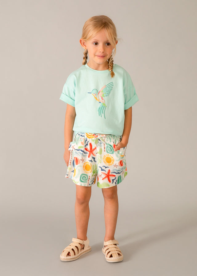 Camiseta manga curta - mayoral - Mini Menina - SS26-3016
