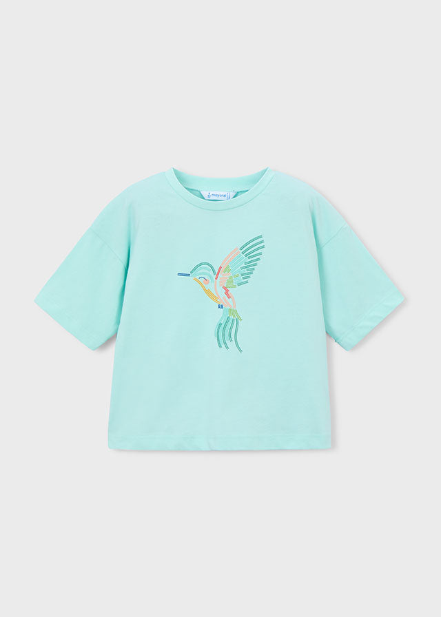 Camiseta manga curta - mayoral - Mini Menina - SS26-3016